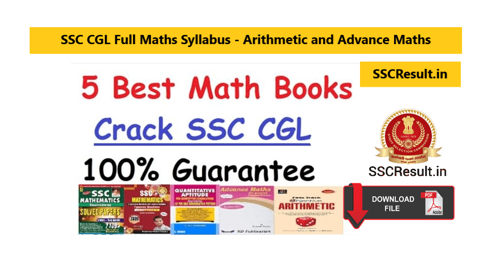 Best Maths book for SSC CGL PDF Download