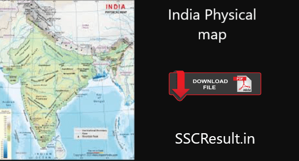 India physical map pdf