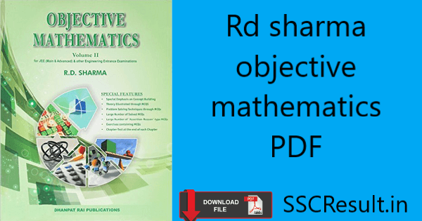 Rd sharma objective mathematics pdf