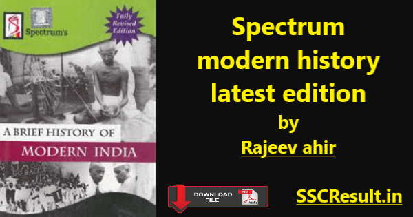 Spectrum modern history latest edition pdf