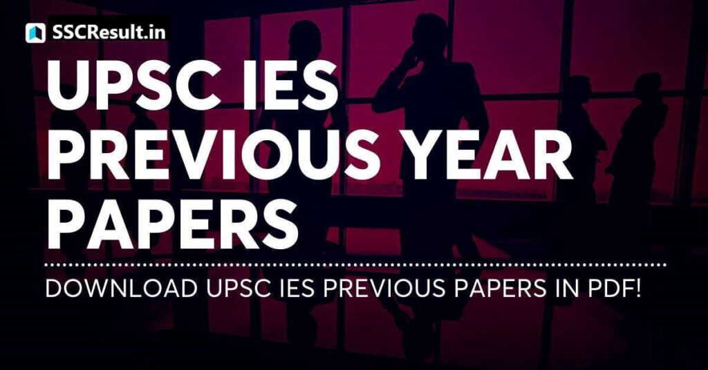 Ies previous year question paper with solution pdf download