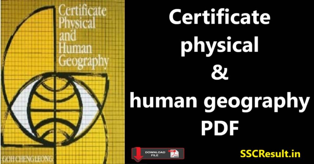 Certificate physical and human geography pdf