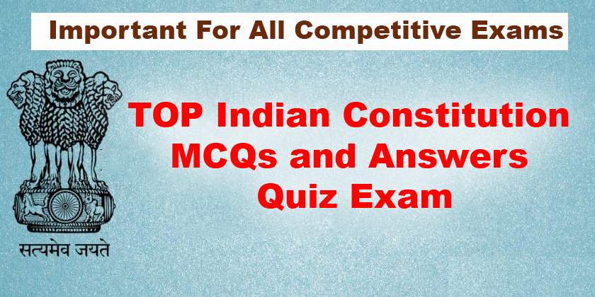 Indian Polity And Indian Constitution MCQ